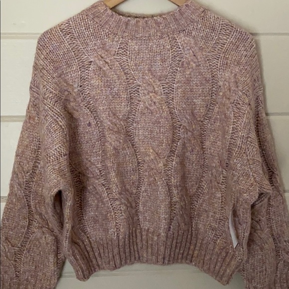 4SI3NNA Cable Crop Sweater Sizes S, M, L - Picture 4 of 8